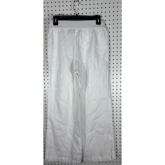 Lands End linen wide leg pants size 4P - Picture 6 of 8